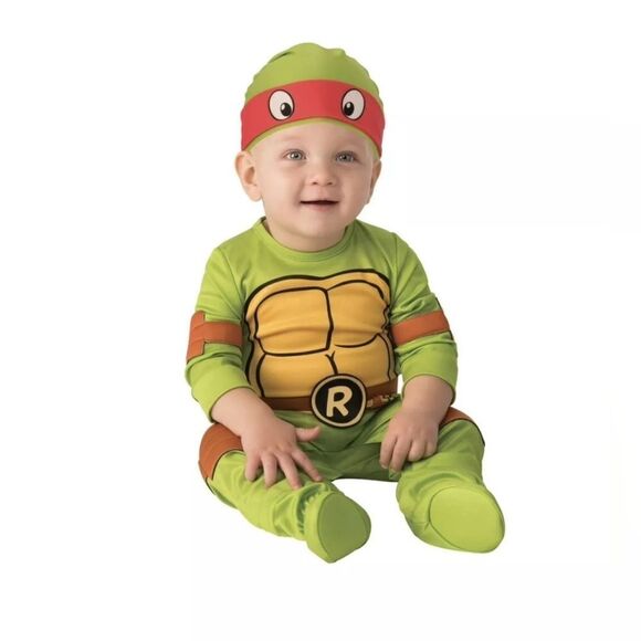 Nwt Teenage Mutant Ninja Turtle 12 pieces Deluxe Halloween Costume - Picture 2 of 13